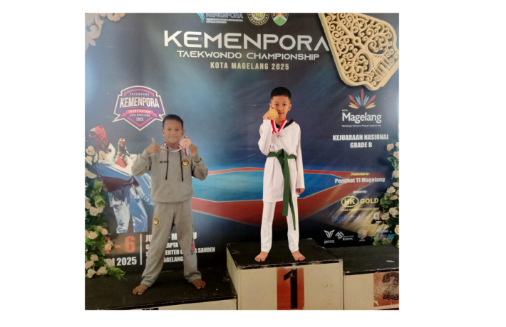Zayn dan Aftab Ukir Prestasi di Kejuaraan Taekwondo Kemenpora 2025