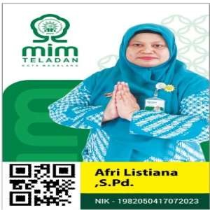 Afri Listiana, S.Pd